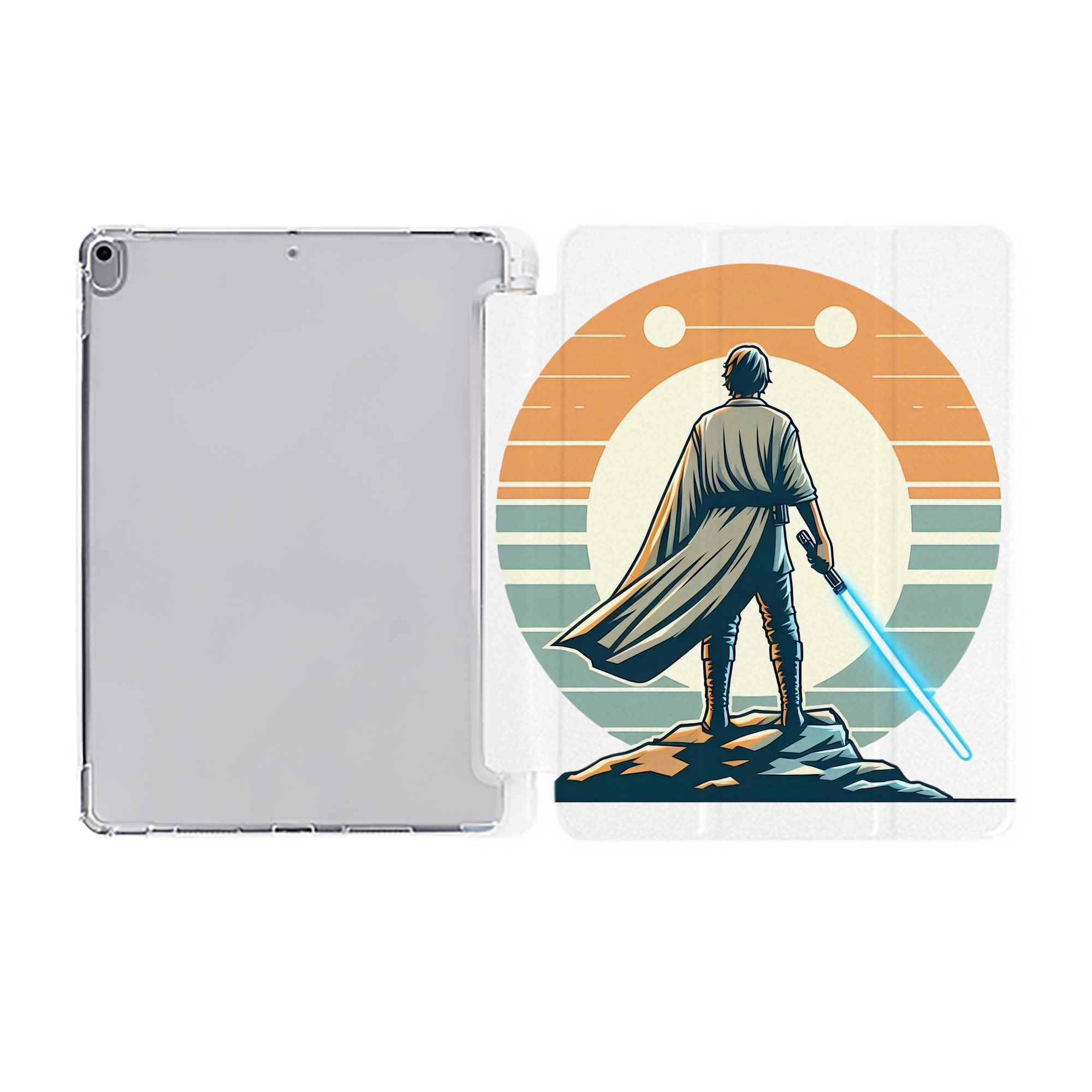 （画像用） スター・ウォーズ Star Wars IPad ケース ペン収納付き 三つ折りスタンド PUレザー×シリコン 対応機種9.5/10.5/10.9インチ